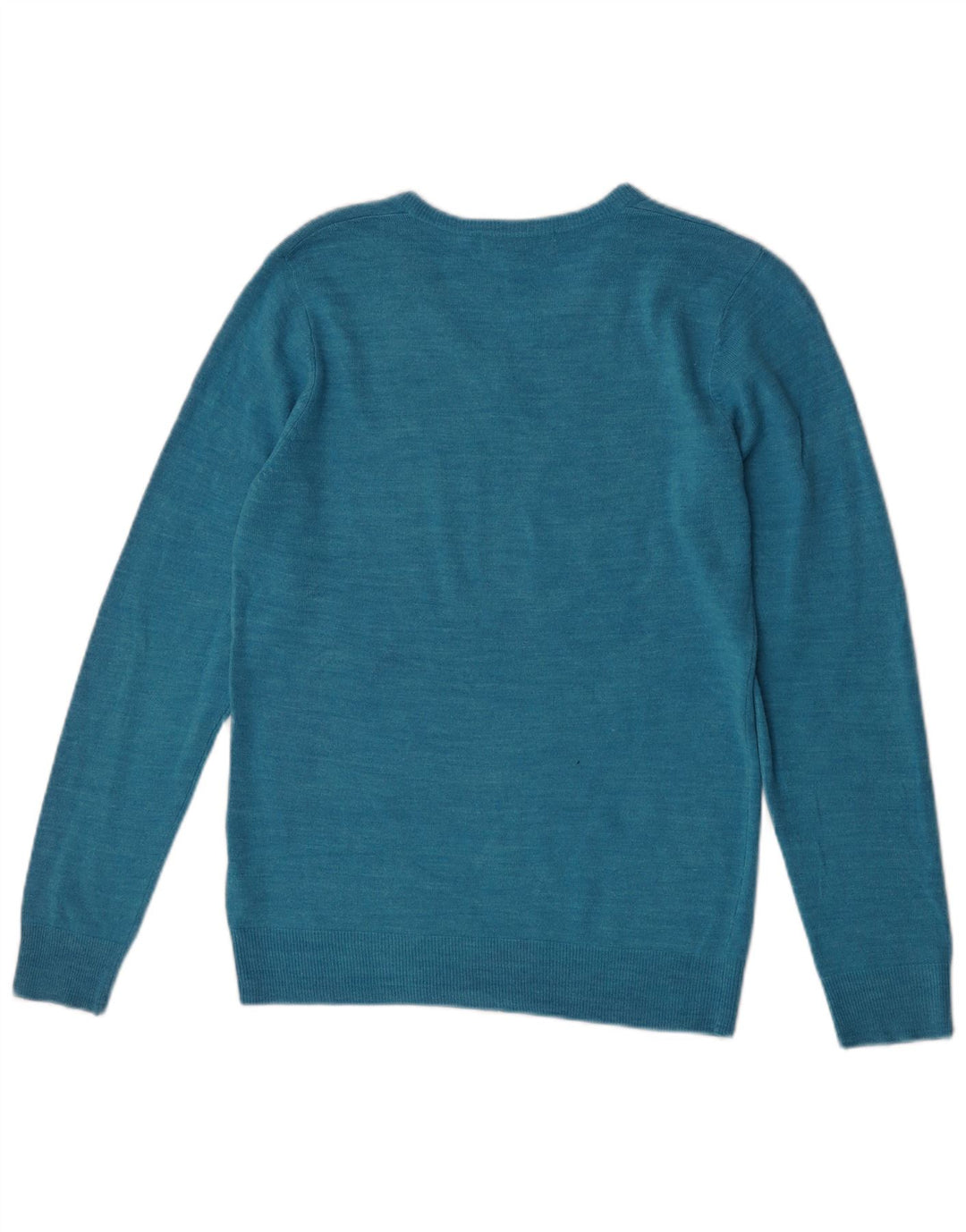 Marks & Spencer Herren-Pullover mit V-Ausschnitt, klein, Türkis meliert
