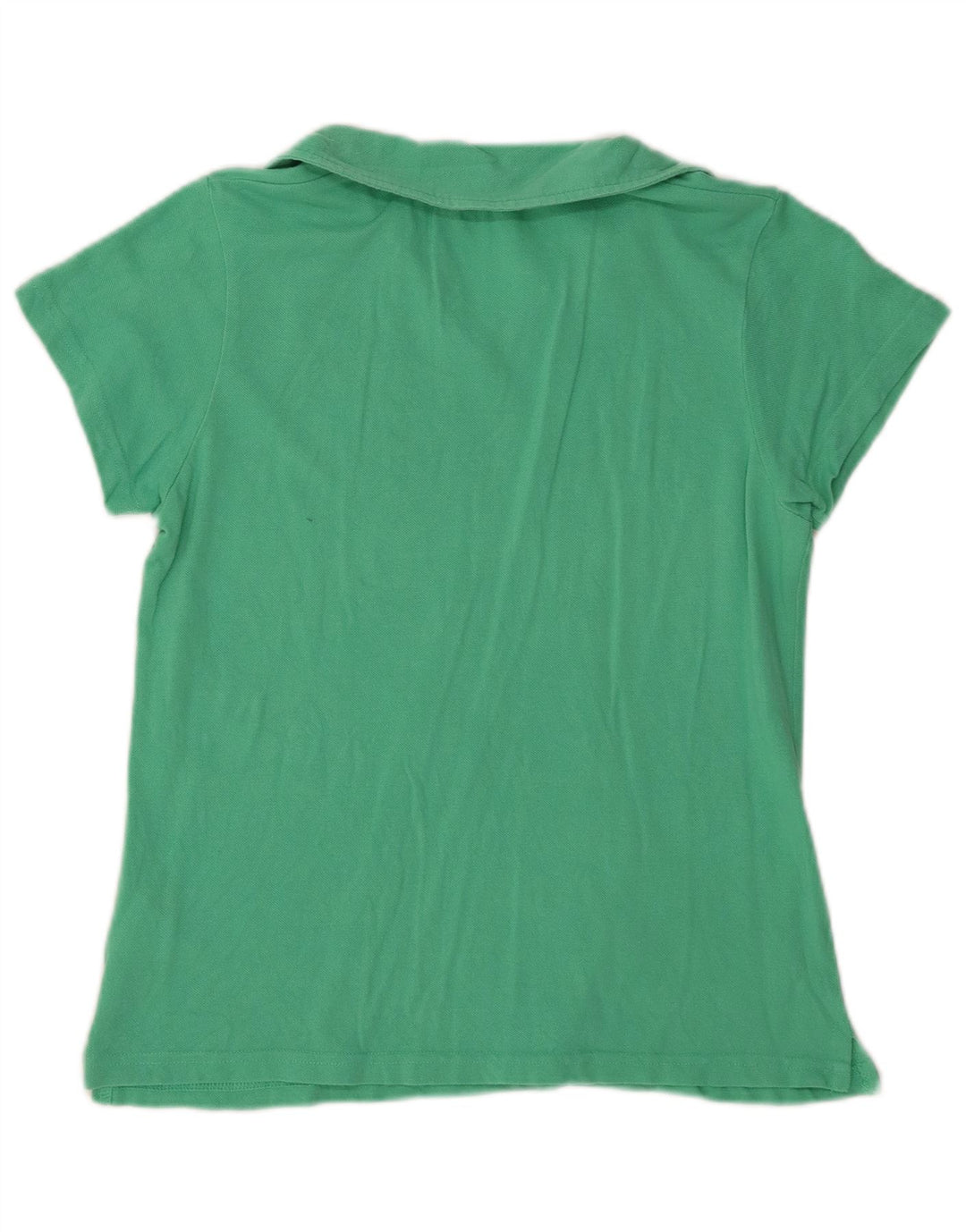 Avirex Damen Poloshirt UK 12 Mittelgrüne Baumwolle