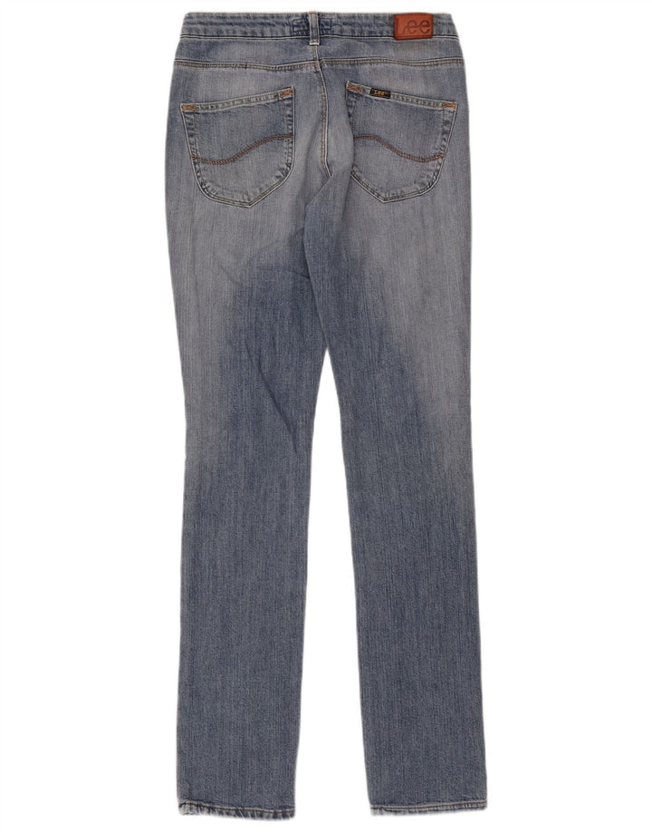Lee Damen Norma Slim Jeans W29 L33 Blaue Baumwolle