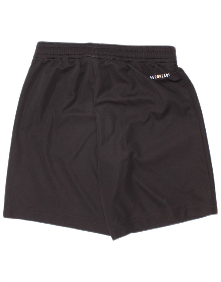 Adidas Jungen Aeroready Sportshorts 7–8 Jahre, schwarzes Polyester