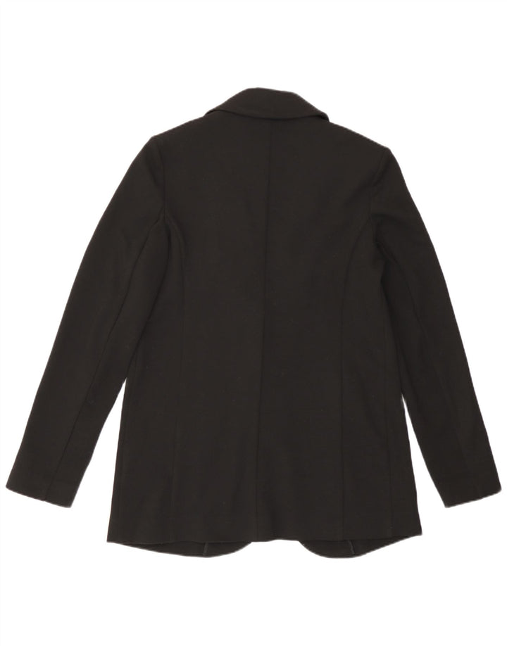 Marks & Spencer Womens Open Relaxed Fit Blazer Jacke UK 8 Small Schwarz