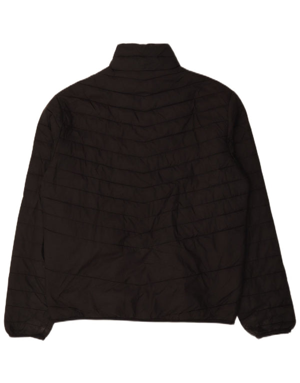 Jack & Jones Herren Wattierte Jacke UK 40 Large Schwarz Polyester