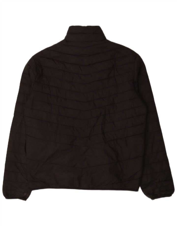 Jack & Jones Herren Wattierte Jacke UK 40 Large Schwarz Polyester