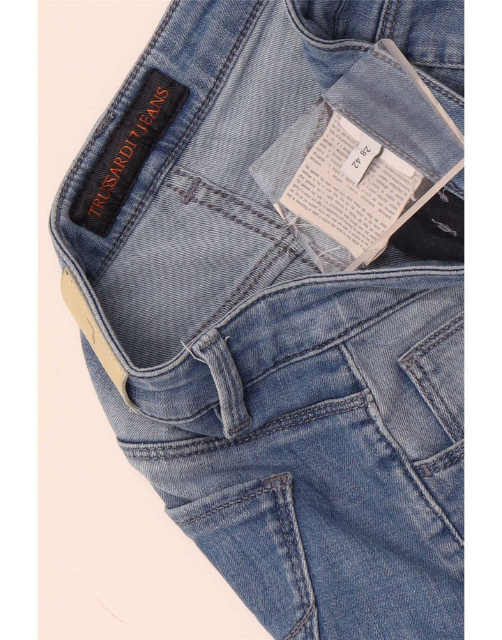 Trussardi Damen-Crop-Jeans W28 L26 Blau