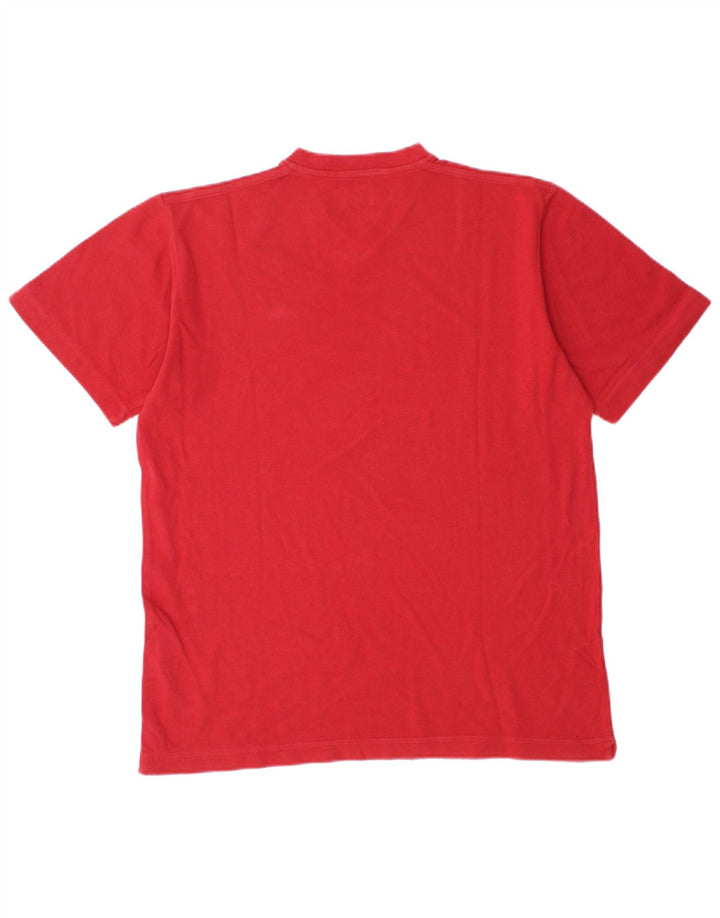 Kappa Herren T-Shirt Top Small aus roter Baumwolle