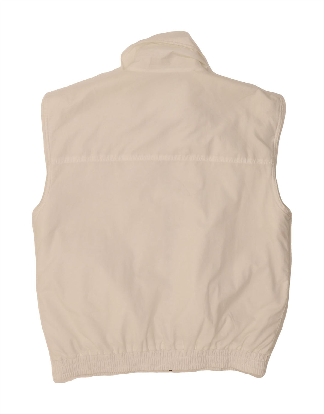 OLYMPIA Mens Gilet UK 42 XL White Polyester Vintage Olympia and Second-Hand Olympia from Messina Hembry 