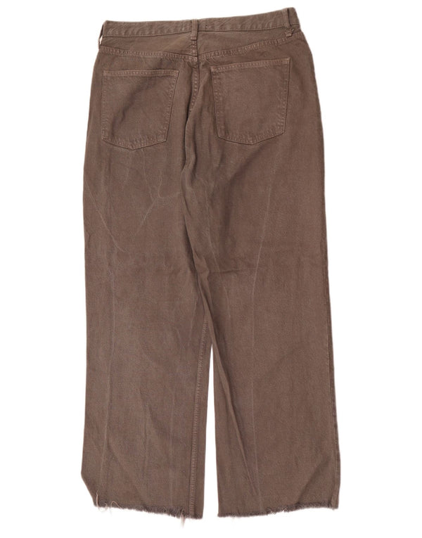 Zara Damen-Jeans mit hoher Taille, EU 42, Größe L, W32, L29, Grau