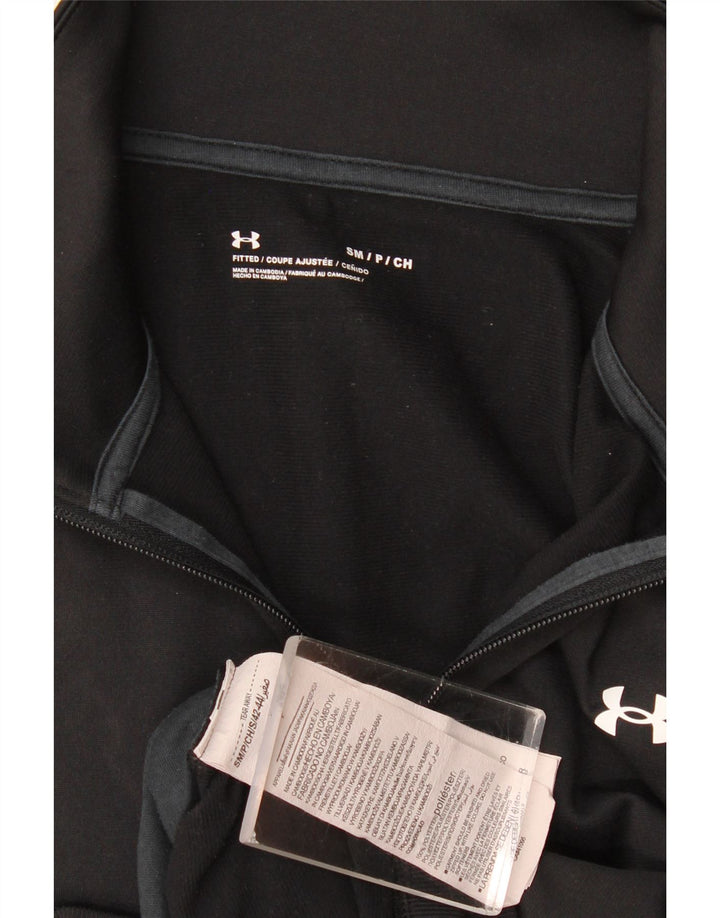 Under Armour Herren-Trainingsanzugoberteil, Jacke, Größe S, Schwarz, Colourblock-Polyester