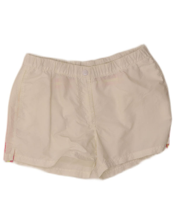 Sundek Womens Swimming Shorts UK 16 Large White Nylon
