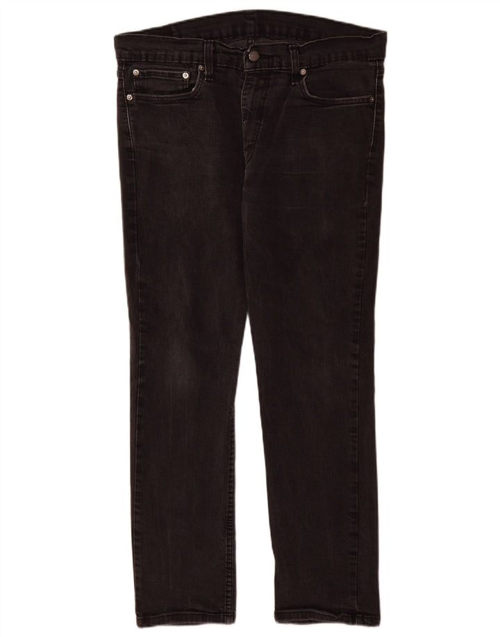 Levi's Herren 511 Slim Jeans W36 L30 schwarze Baumwolle