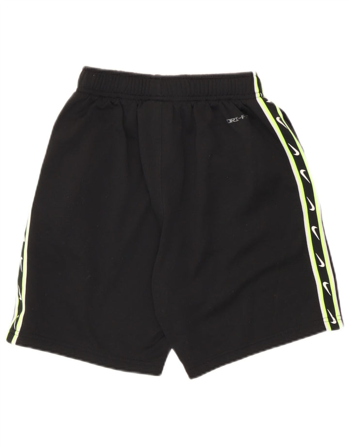 Nike Dri Fit Grafik-Sportshorts für Jungen, 10–11 Jahre, mittelgroß, schwarzes Polyester