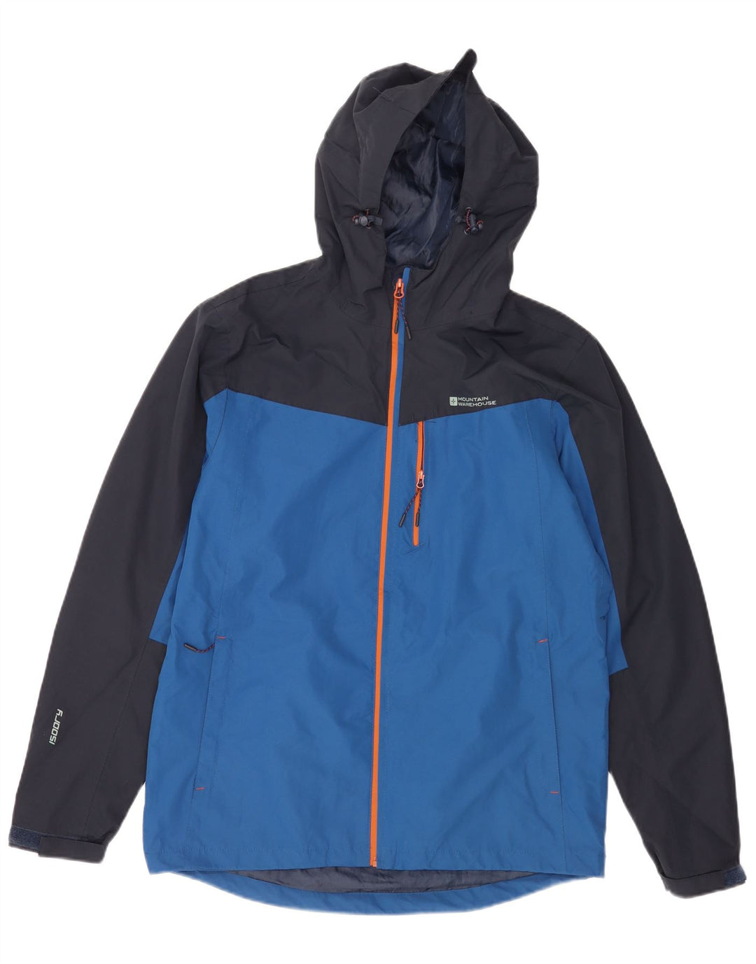 Mountain Warehouse Isoory-Regenjacke für Herren, UK 38, mittelblau, Farbblock