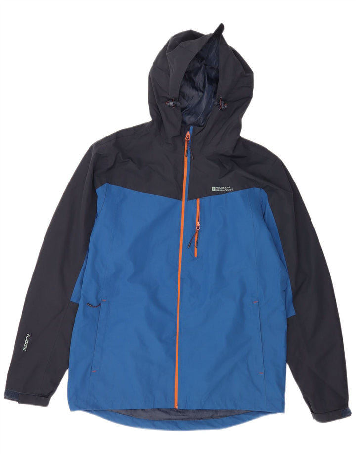 Mountain Warehouse Isoory-Regenjacke für Herren, UK 38, mittelblau, Farbblock