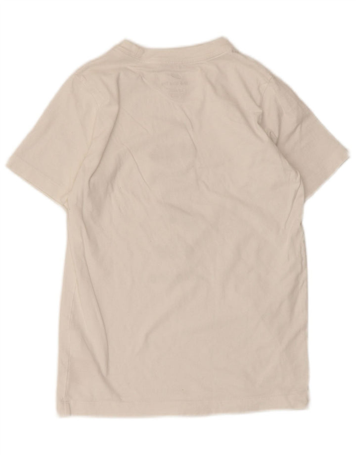 Nike Jungen-T-Shirt mit Grafik, mittelgroß, weiße Baumwolle, 10–11 Jahre