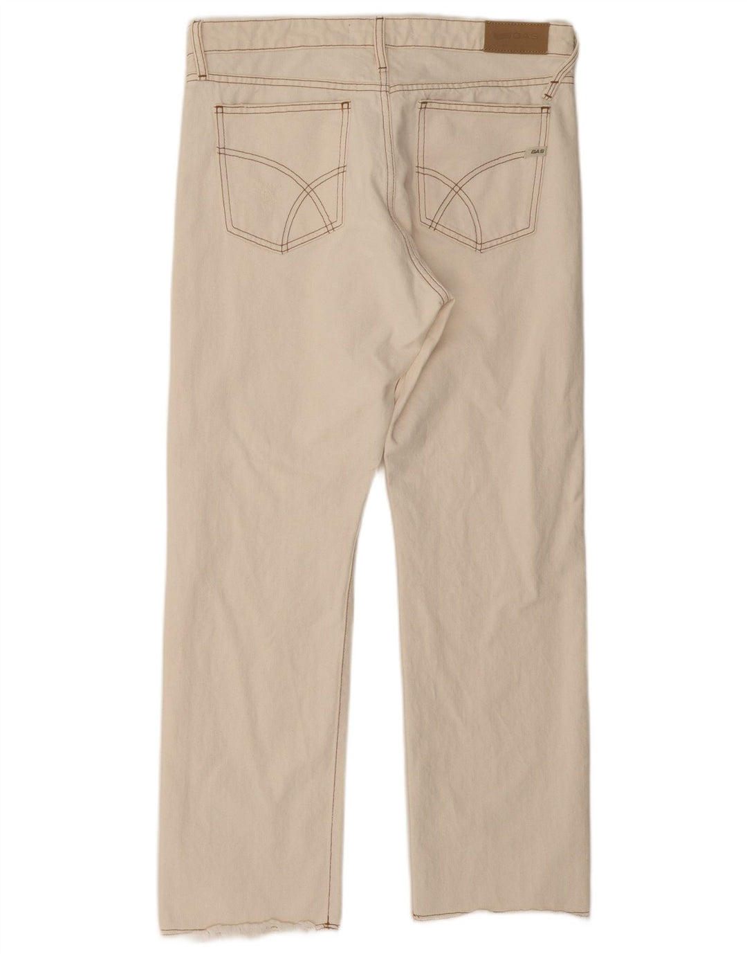 Gas Herren Straight Jeans W31 L28 Weiße Baumwolle