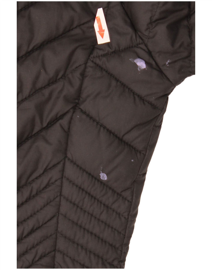 Columbia Damen-Kapuzenmantel, gepolstert, UK 14, mittelschwarz, Polyester