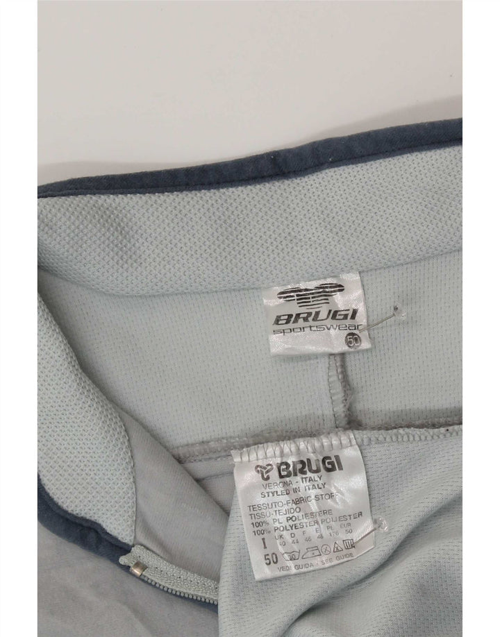 Brugi Herren-Trainingsanzug-Oberteiljacke IT 50 Mittelgraues Colourblock-Polyester