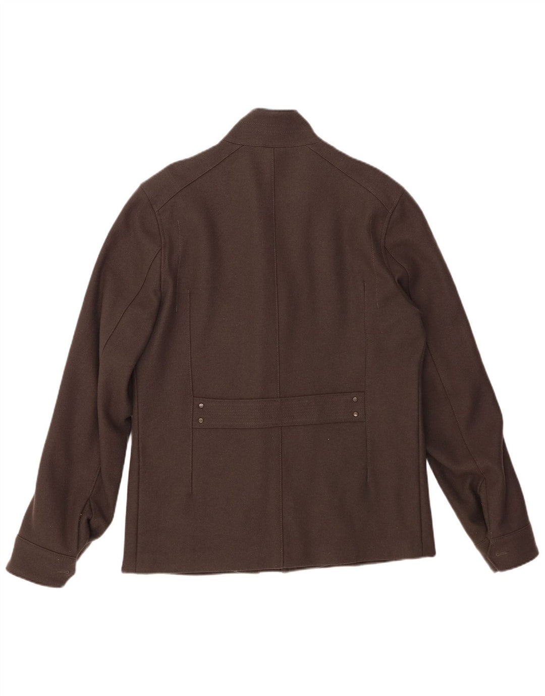REISS Herren-Windbreaker-Jacke, Größe 40, groß, graue Schurwolle