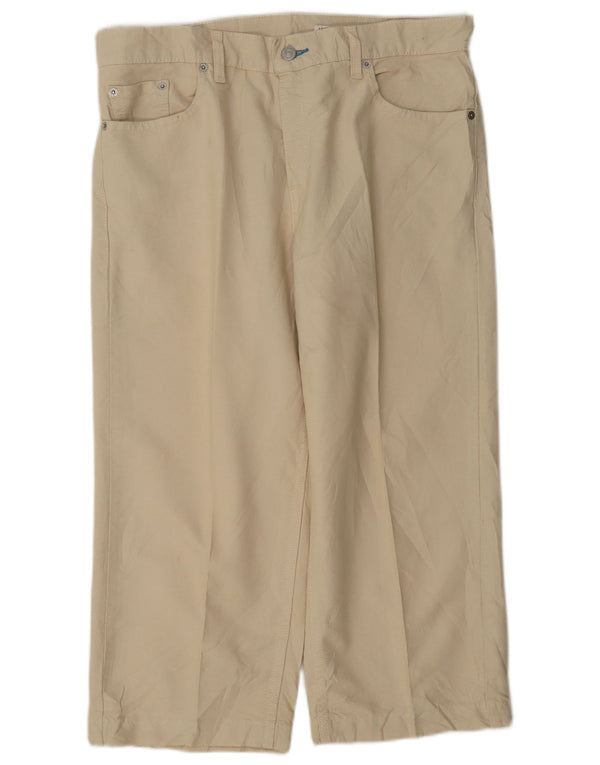 Levi's Damen 577 Capri-Hose mit hoher Taille, US 12, Größe L, W34, L22, Beige