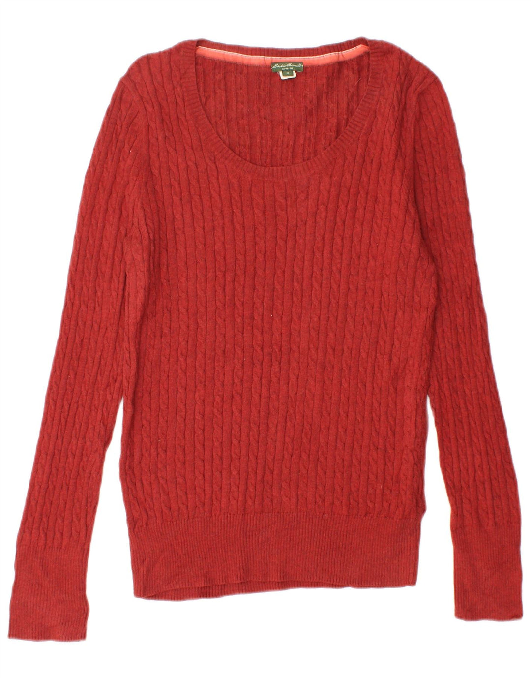EDDIE BAUER Damen Seattle Pullover mit U-Boot-Ausschnitt, UK 12, Mittelrot