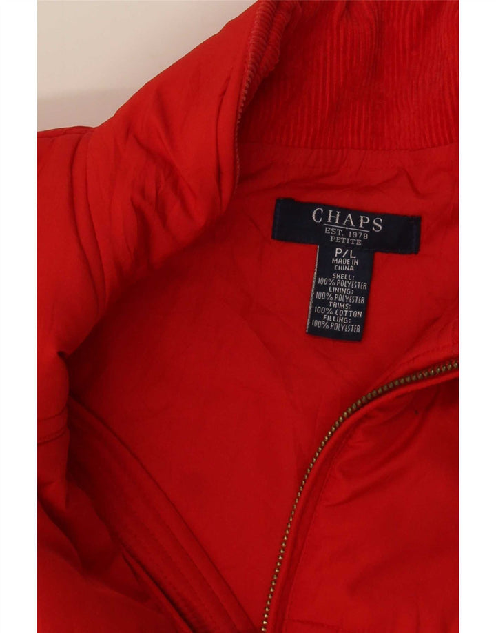 Gepolsterte Damenweste von Chaps, UK 16, Größe L, Rot, Polyester