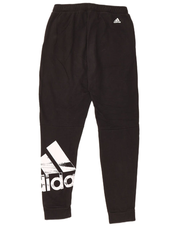 Adidas Jungen Trainingshose mit Grafik, Jogger, 13–14 Jahre, schwarze Baumwolle