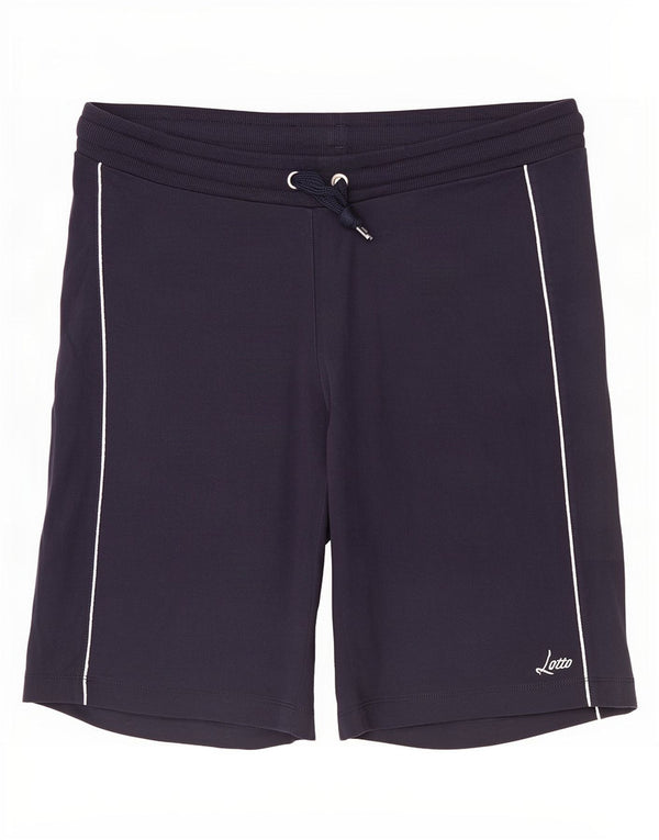 Lotto Womens Sport Shorts UK 18 XL Navy Blue Cotton