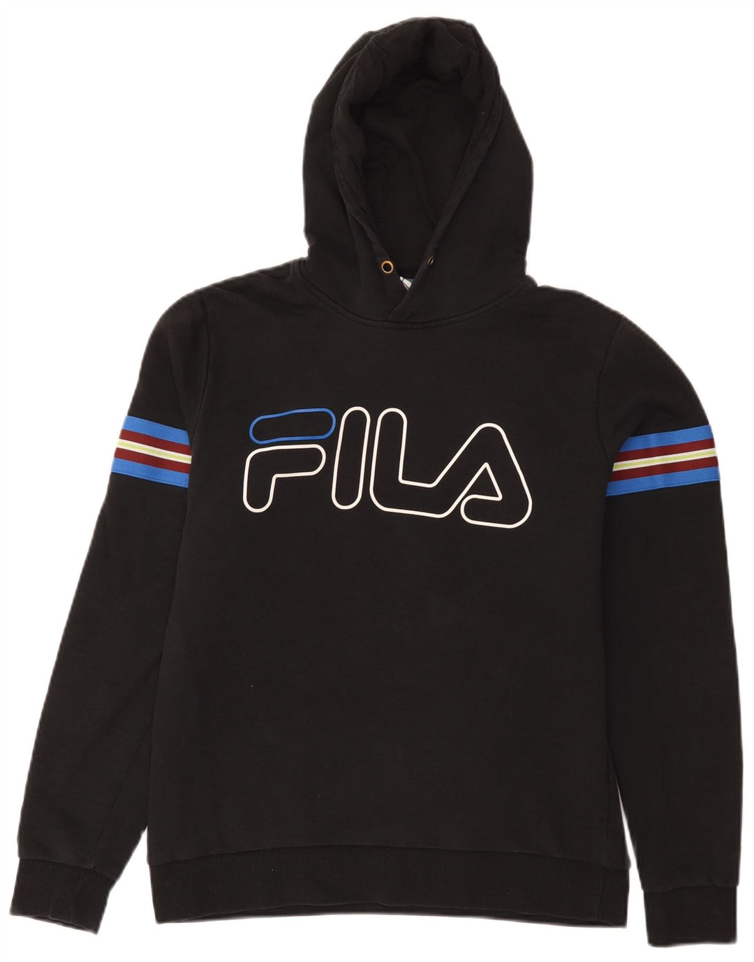 Fila Herren-Kapuzenpullover mit Grafik, mittelschwarze Baumwolle