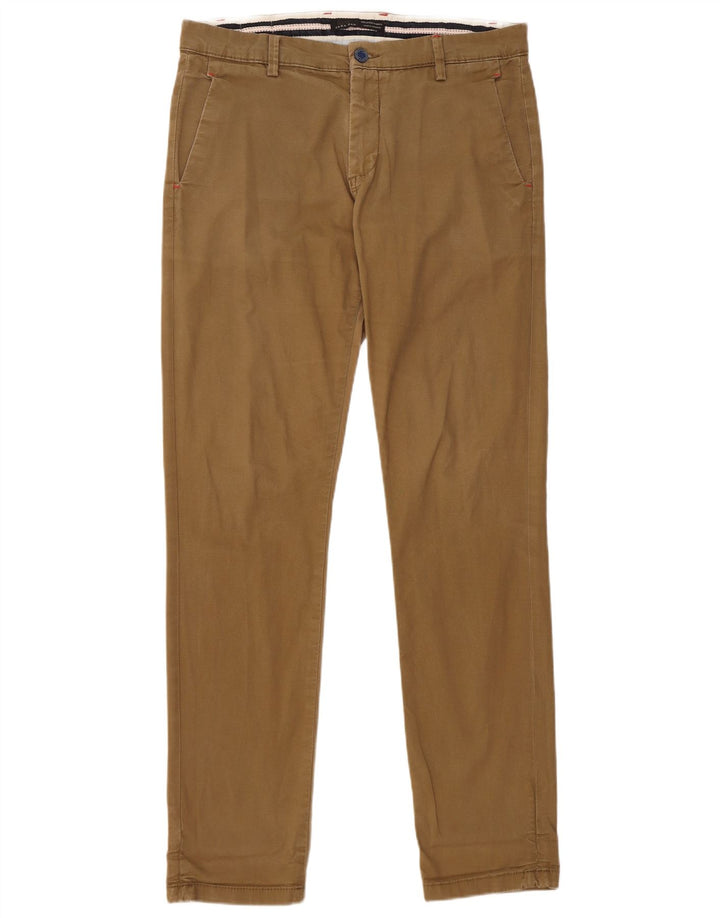 Zara Slim Chino-Hose für Herren, EU 40, M, W31, L33, Braun