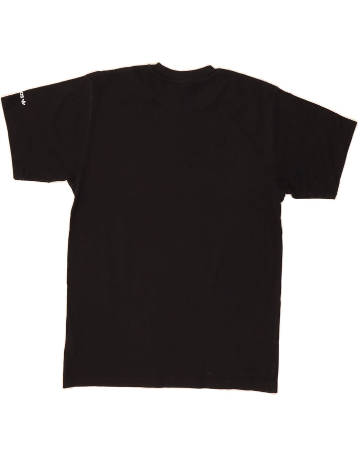 ADIDAS Mens T-Shirt Top Medium Black Cotton Vintage Adidas and Second-Hand Adidas from Messina Hembry 
