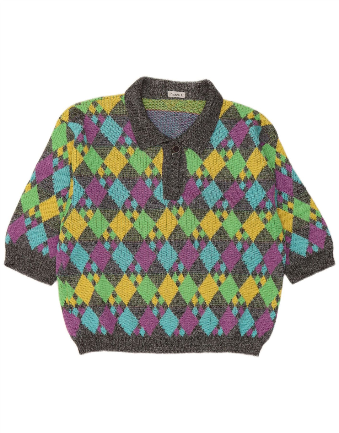 Piazza Damen-Pullover mit Polokragen, Gr. 14, mittelmehrfarbig