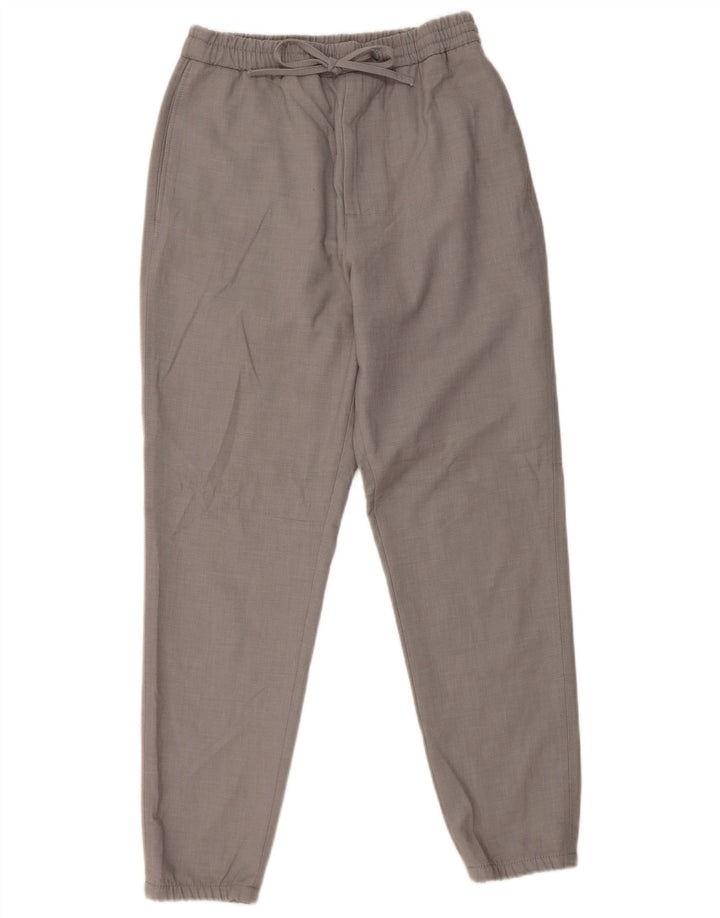 Zara Herren Jogger-Chinohose, Größe S, W30, L28, Grau, Polyester