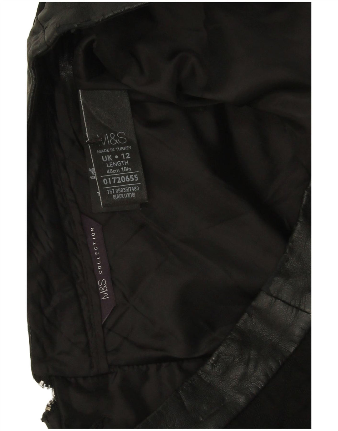 Marks & Spencer Damen Minirock UK 12 Medium W30 Schwarz Argyle/Diamant
