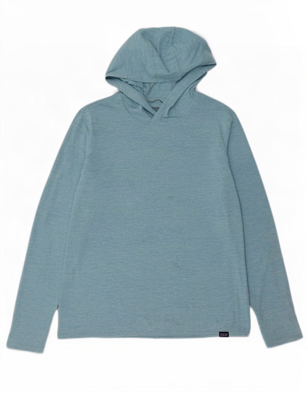 Patagonia Damen Kapuzenoberteil Langarm UK 14 Mittelblau