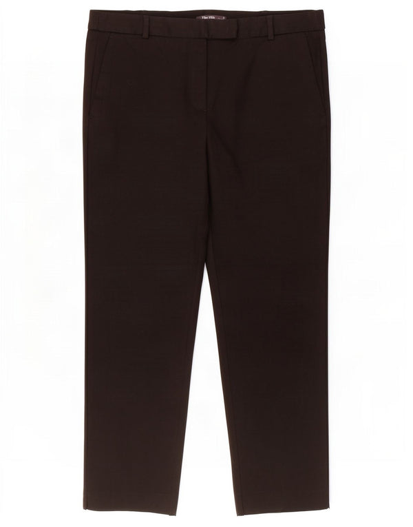 Marks & Spencer Slim Chino-Hose für Damen, UK 16, Größe L, W32, L25, Schwarz