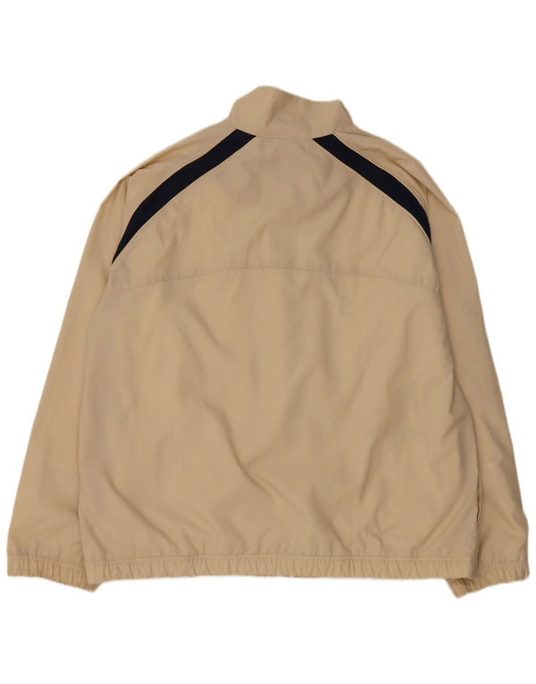 Nike Herren-Trainingsanzug-Oberteiljacke UK 47/48 2XL Beige Colourblock-Polyester