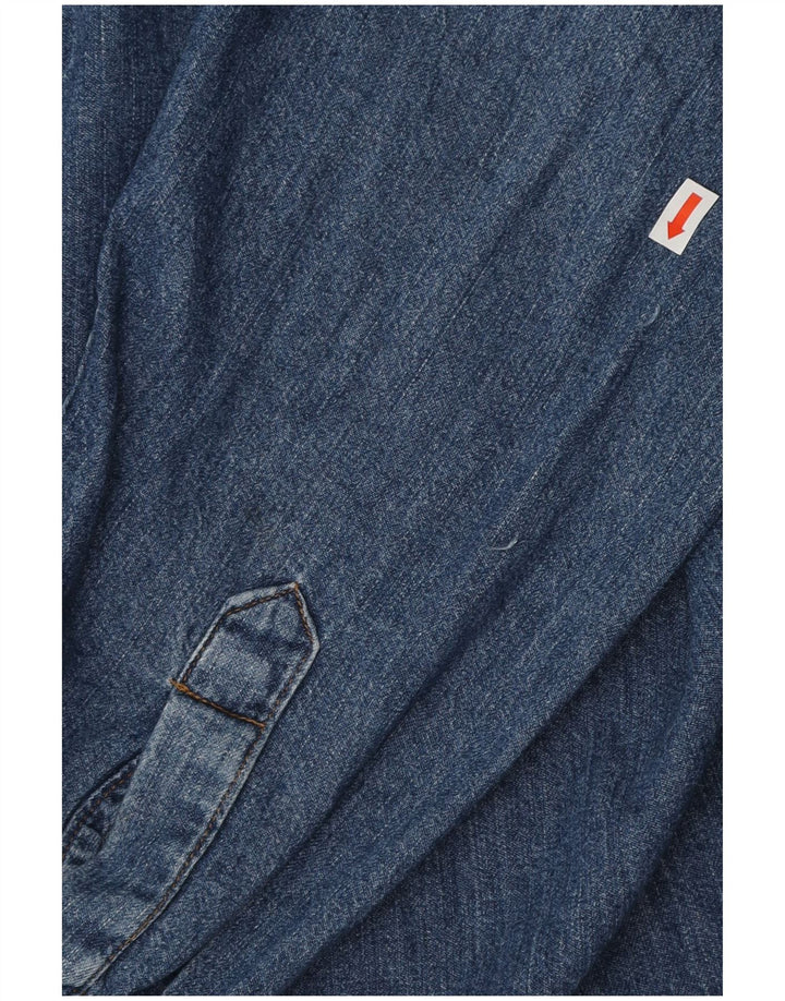 Rifle Herren-Jeanshemd, groß, aus blauer Baumwolle