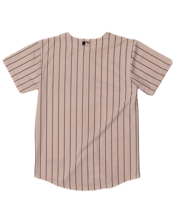 Nike Jungen NBA-Trikot mit Grafik, 10–11 Jahre, mittelweiß gestreift, Polyester