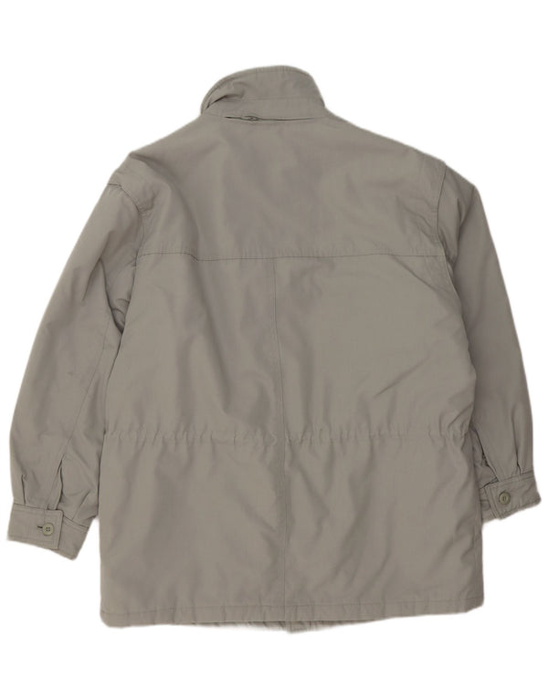 Vintage Mens Hooded Utility Jacket UK 40 Large Grey