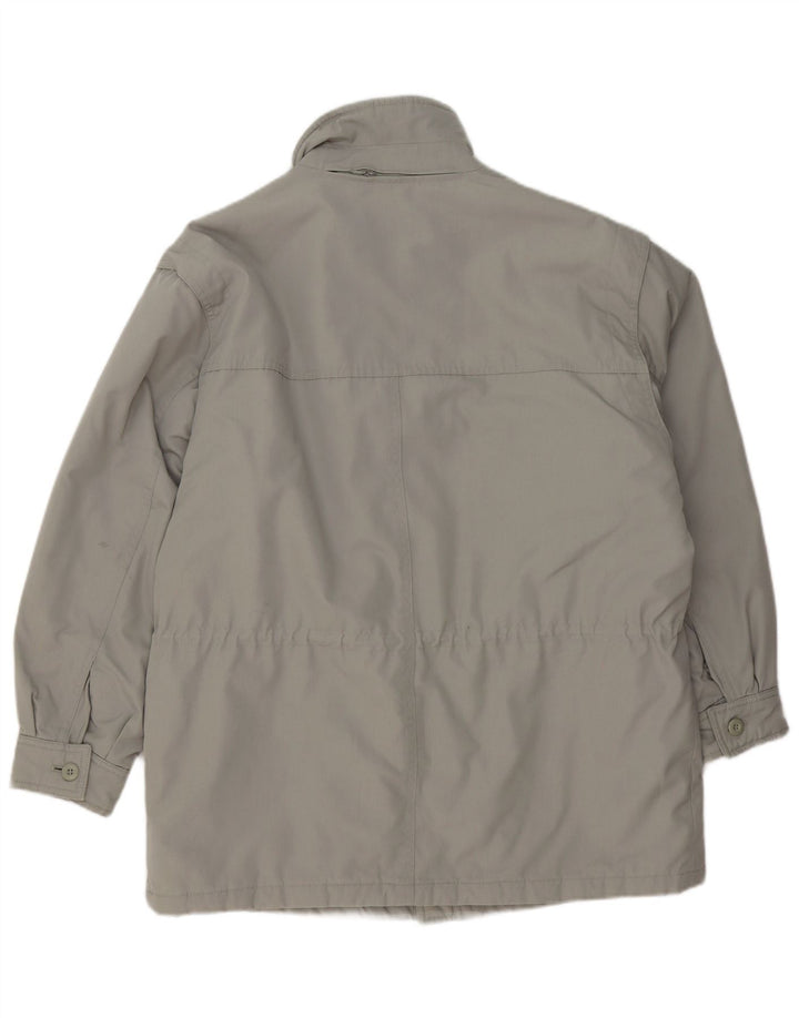 Vintage Herren Kapuzen-Utility-Jacke UK 40 Large Grau