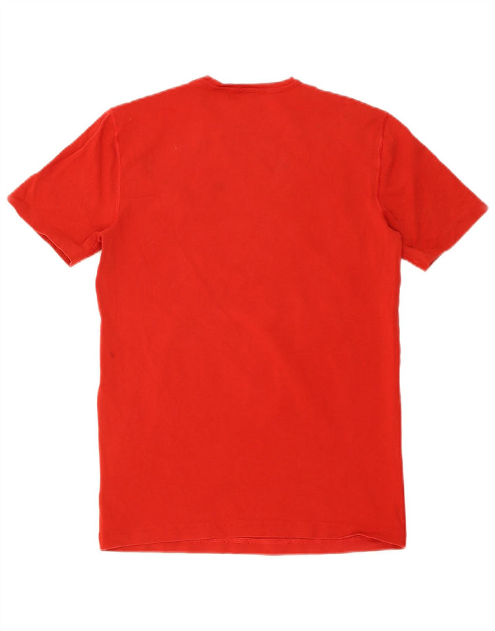 Bikkembergs Herren-T-Shirt mit Grafik, Größe S, Rot, Baumwolle