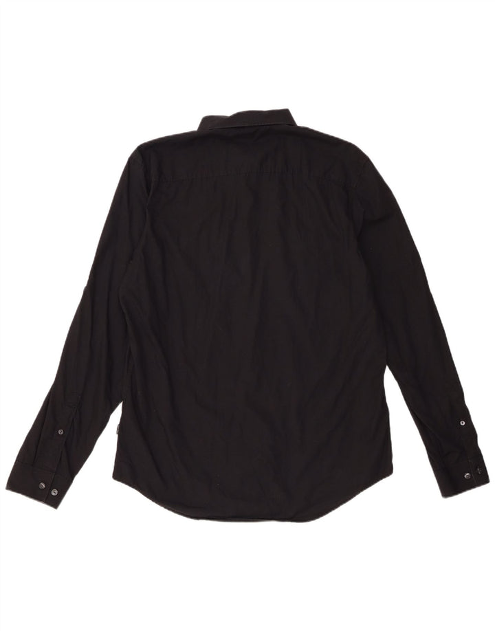 Calvin Klein Herrenhemd Mittelschwarze Baumwolle