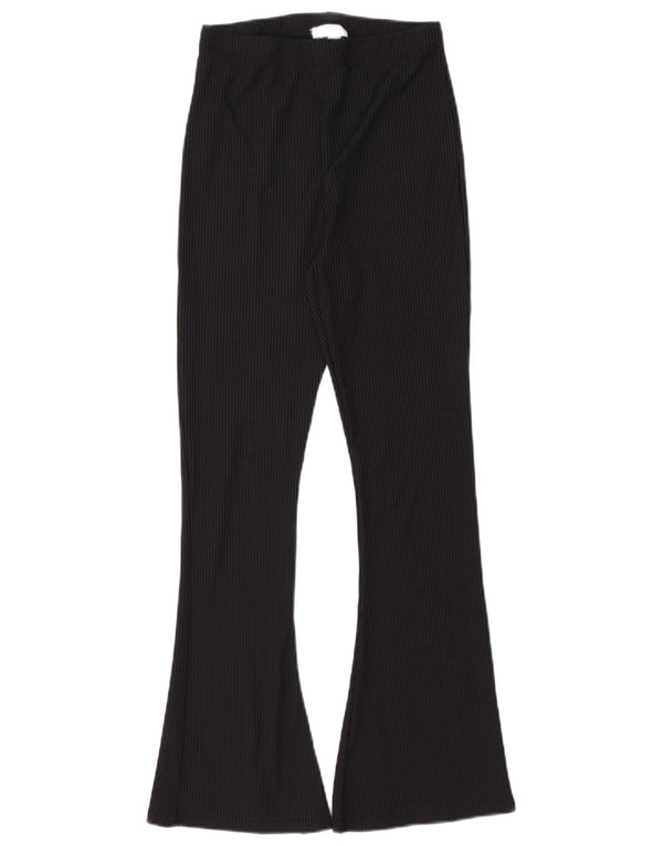 Topshop Damen Petite Flare Freizeithose UK 10 Small W26 L28 Schwarz