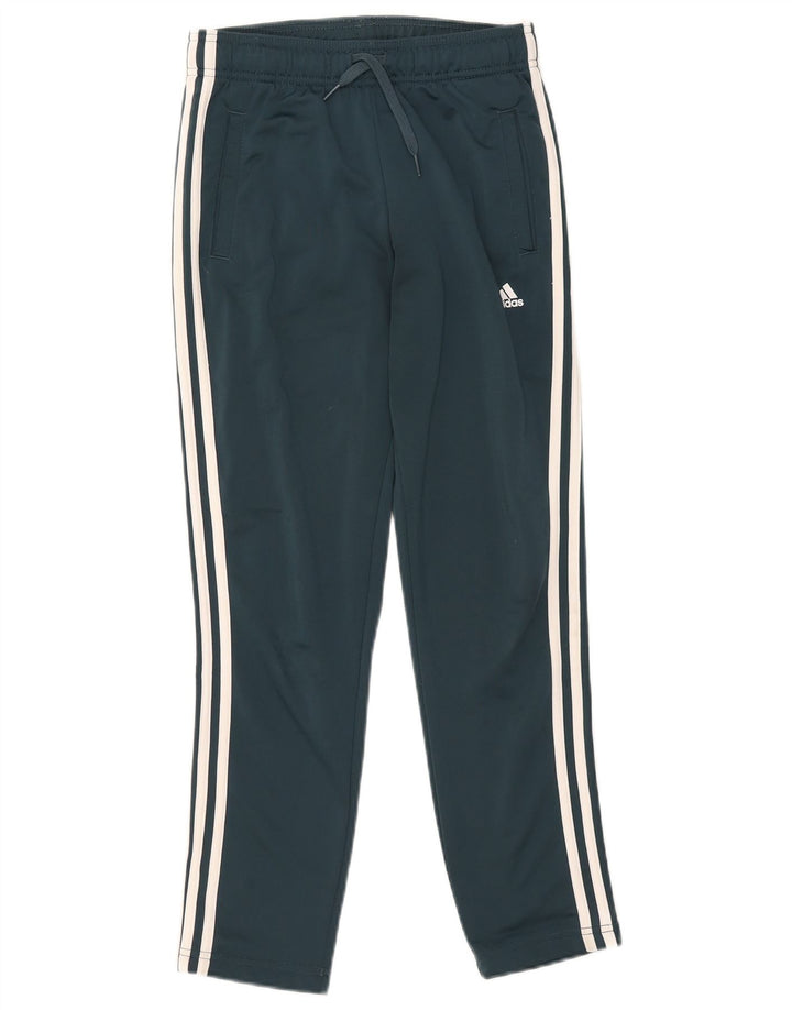 Adidas Trainingshose für Jungen, 11–12 Jahre, grünes Polyester