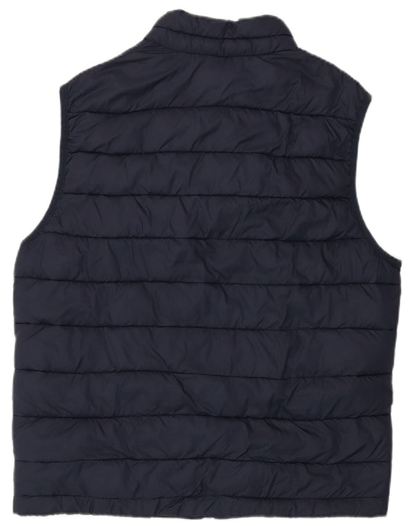 Jack & Jones Herren Wattierte Weste UK 36 Small Marineblau