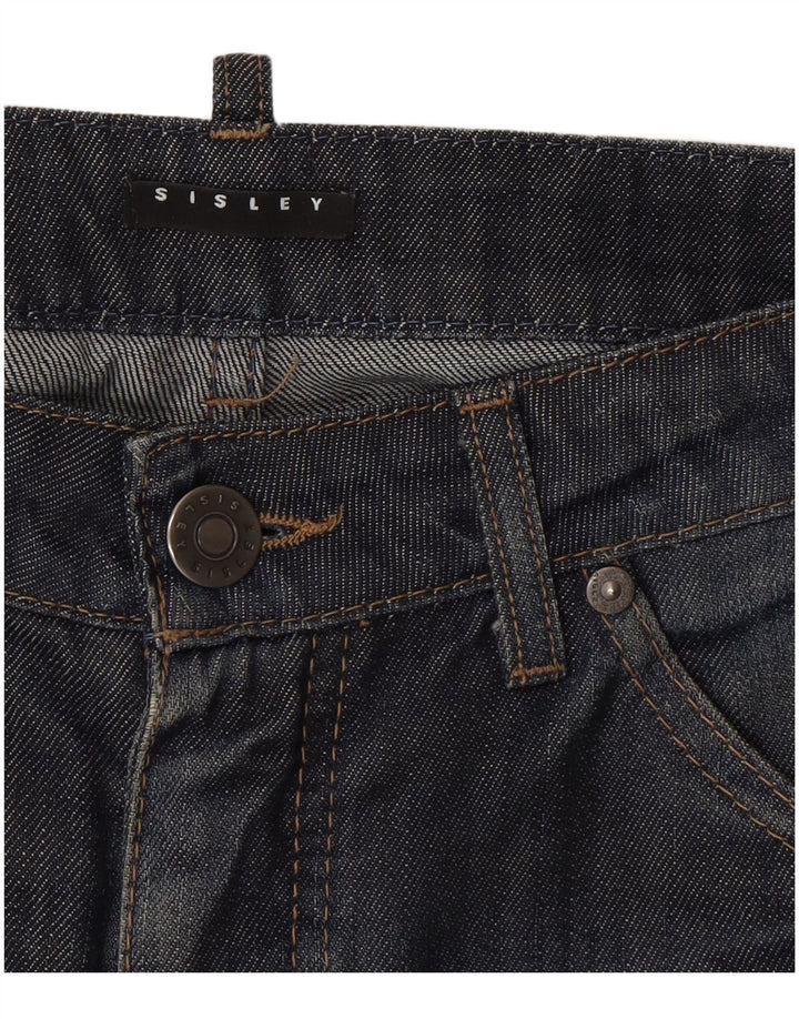 Sisley Damen Slim Jeans W30 L28 Blau