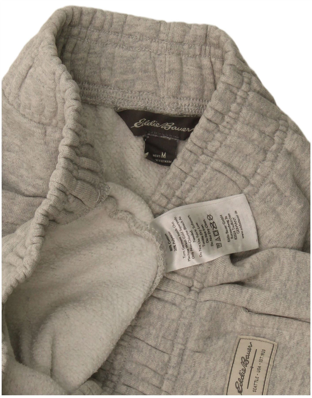 Eddie Bauer Herren-Trainingshose, Jogginghose, mittelgraue Baumwolle