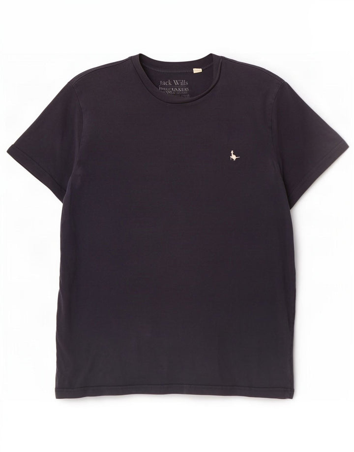 Jack Wills Herren T-Shirt Top Small Marineblau