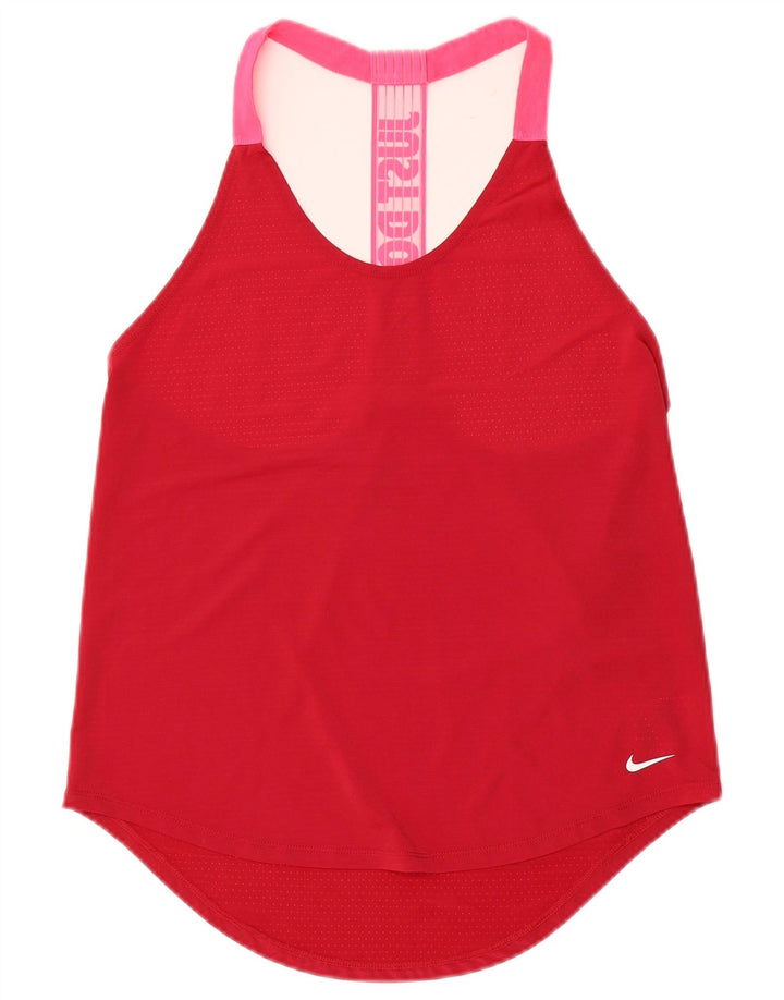 Nike Womens Graphic Vest Top UK 10 Small Rot Colourblock Polyester