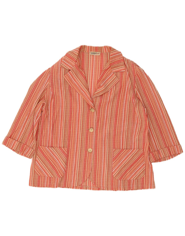 Elisa Landri Damen-Blazer, übergroß, mit 3 Knöpfen, Gr. 18, XL, Mehrfarbig